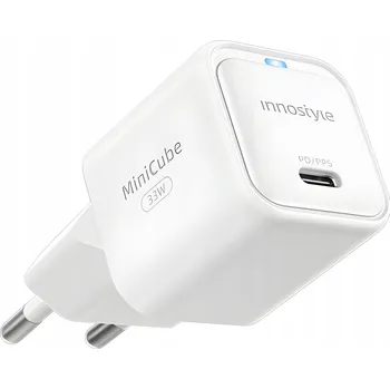 INNOSTYLE RYCHLÁ NABÍJEČKA KOSTKA USB-C 33W USB TYP C GAN II PRO SAMSUNG S LED