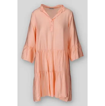 Dámské šaty Dámské šaty volánové 3585 barva: oranžová-lososová