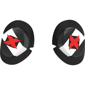 Moto bunda OXFORD SLIDERY NA KOLENA KE KOŽENÉ KOMBINÉZE ICON, ČERNÁ/BÍLÁ