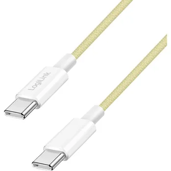 Datový kabel LogiLink Kabel USB-C USB 2.0 USB-C ® zástrčka 1 m žlutá CU0353