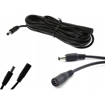 PRODLUŽOVACÍ KABEL PRO NAPÁJENÍ KAMER A LED PÁSKŮ DC 12V, 0,5M