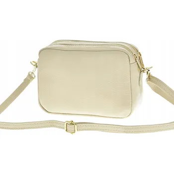 Kabelka Vera Pelle kabelka, typ kabelka přes rameno, z pravé semišové kůže, béžová