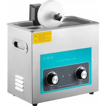 Ultrazvuková čistička Ultrazvuková čistička 6L 40 KHz 180W Nerezová Ocel Ovládání tlačítky