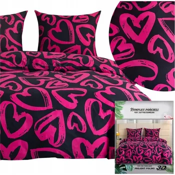 Povlečení Povlečení 140x200 Sada 2 dílná 3D Srdce Vzory