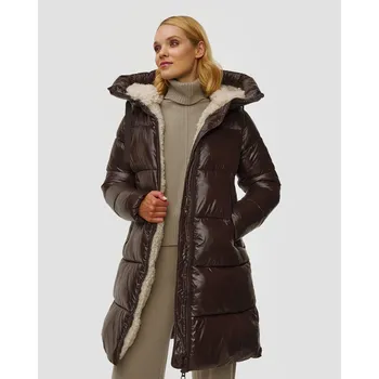 Dámský kabát Dámský Tmavě Hnědý Prošívaný Kabát Save The Duck Bella D42414wlove21-40009