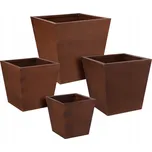 Dekorativní sada květináčů, 4 kusy