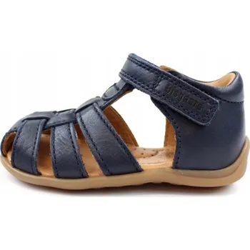 Dívčí sandály Bisgaard dětské sandály z přírodní kůže modré, velikost 21