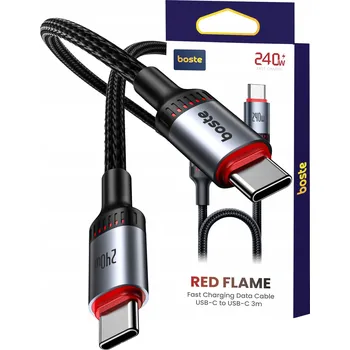 Datový kabel Kabel Boste USB typ C - USB typ C 3 m černý