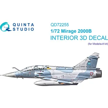 Plastikový model Quinta studio 1/72 Mirage 2000B 3D-Print&col.Interior (MSVIT)