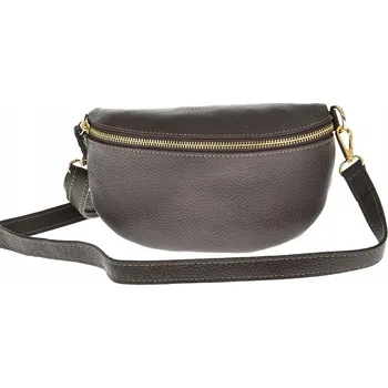 Laura Biaggi kabelka přes rameno přírodní semišová kůže hnědá