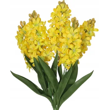 umělá květina Hyacinty v kytici, umělé květiny jako živé, 49 Cm