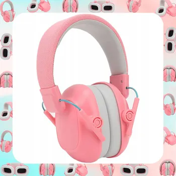Sluchátka Růžová dětská ochranná sluchátka s nastavitelnou velikostí Věk 3+