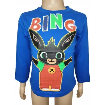 EplusM dětské tričko s dlouhým rukávem bavlna modré, velikost 116