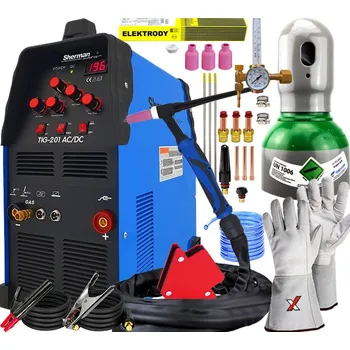 Svářečka TIG svářečka na hliník Sherman AC/DC 201 MMA