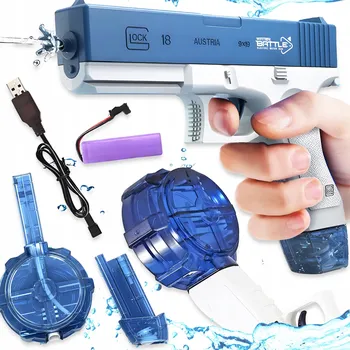 Dětská zbraň Elektrická vodní pistole Skleplolki YS66-6 bílo-modrá