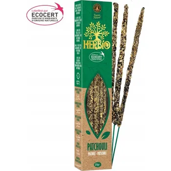 Čajovna Herbio Botanické vonné tyčinky PAČULI – povzbuzují životní energii a náladu, 20 g