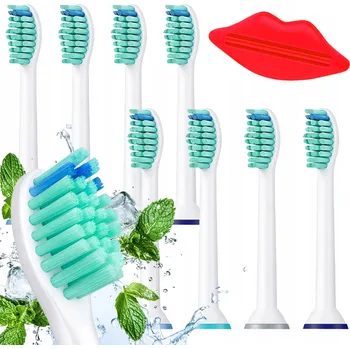 Náhradní hlavice k elektrickému kartáčku HLAVICE NA SONICKÝ ZUBNÍ KARTÁČEK PHILIPS SONICARE KARTÁČEK 8 KUSŮ