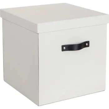 Úložný box Krabička krabička BIGSO BOX LOGAN s víkem, šedá, pro skladování, 31,5 x 31 cm