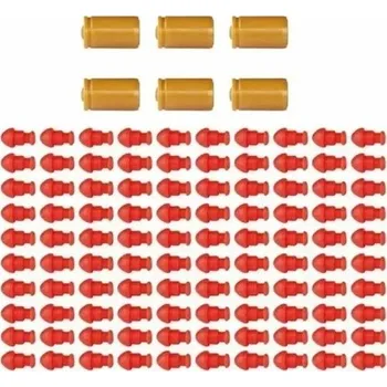 Dětská zbraň Nábojnice do dětské pistole 100 kulek 6 nábojnic Plastové střelivo do dětských pistolí Náhradní munice pro hračky Akční hra pro děti