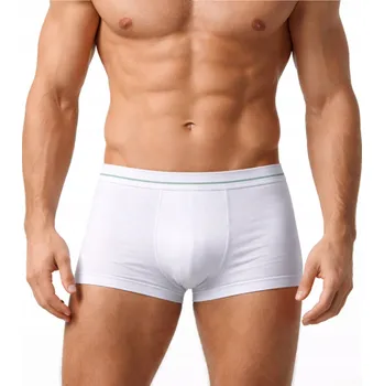 Pánské spodní prádlo Pánské bavlněné boxerky Atlantic pohodlné a hladké MH-797 XXL bílé