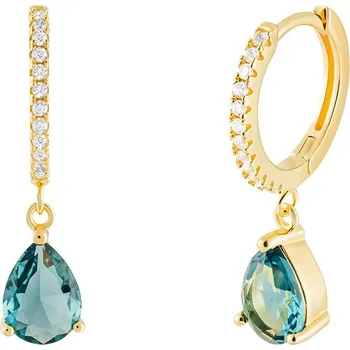 Náušnice Preciosa Pozlacené stříbrné náušnice Vespera s kubickou zirkonií Preciosa 5463Y51