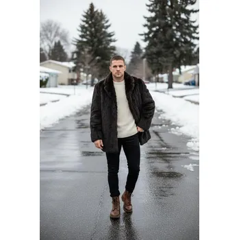 Pánská casual bunda Snaha Jihlava Pánský přírodní kožich velikost 50 Nové