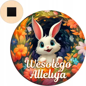 Velikonoční dekorace Dárek na Velikonoce do mateřské školy magnet velikonoční zajíc králík