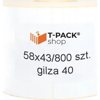 Samolepící etiketa TERMICKÉ ETIKETY 58x43 mm Samolepící samolepky Bílé 800 ks Zebra