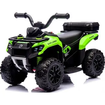 Dětské elektrovozidlo auto J9 zelené na akumulátor, čtyřkolky pro děti hudba světlo Lithium-iontová baterie