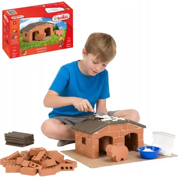 ostatní stavebnice Stavebnice kostky Sada Cihly Teifoc Ohrada pro ovečky 50 dílků