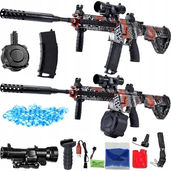 Dětská zbraň PUŠKA NA GELOVÉ KULIČKY VODNÍ VELKÁ PISTOLE SADA M416 101CM