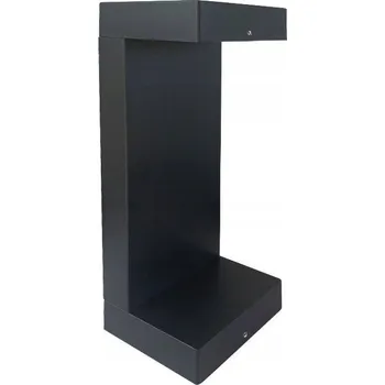 Venkovní osvětlení Kvadratický osvětlovací sloupek DPM s integrovaným LED zdrojem 30 cm černý