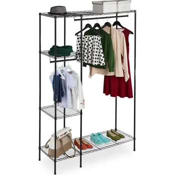 Věšák Stojací věšák kovový MatMay černý