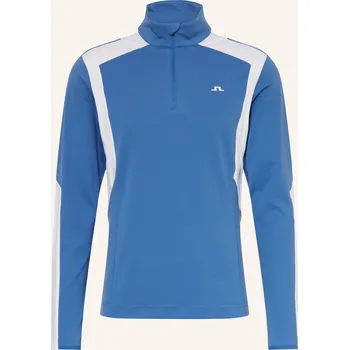 Pánské tričko J.Lindeberg Střední Vrstva, modrá / bílá