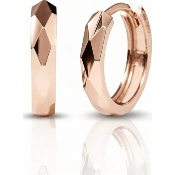 Náušnice Luxur, Kruhové náušnice Harly II z růžového zlata, 585-16-3-2227.4C00.0.15.000.61
