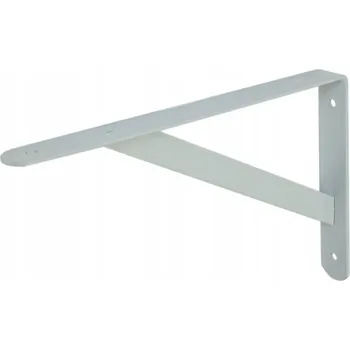 Držák na polici Bílá konzole 345 x 225 mm, nástěnná konzole, držák police, podpěra