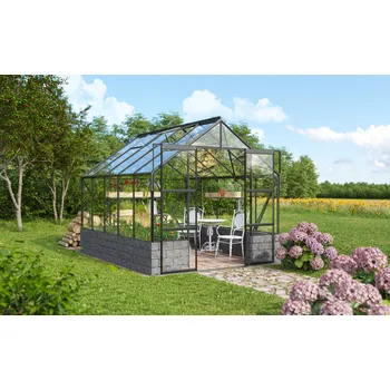 Skleník Vitavia Garden skleník VITAVIA CASSANDRA 8300 čiré sklo 3 mm černý Varianta: skleník VITAVIA CASSANDRA 8300 čiré sklo 3 mm černý LG4414