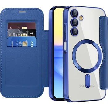 Pouzdro na mobilní telefon Techsuit - Pouzdro SmartMag Book - Samsung Galaxy A15 4G - modré