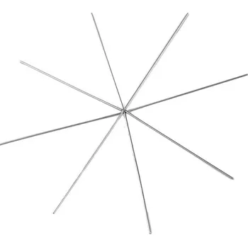 Vánoce Vánoční hvězda / vločka drátěný základ na korálkování Ø9 cm - 8591149531576