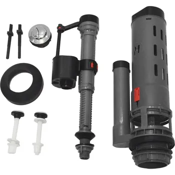 Instalatérský materiál Splachovací souprava s DUAL tlačítkem 49 mm, spodní napouštění 1/2", chrom