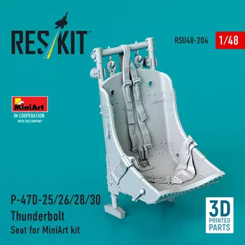Plastikový model Reskit 1/48 P-47D-25/26/28/30 Thunderbolt Seat (MINA)