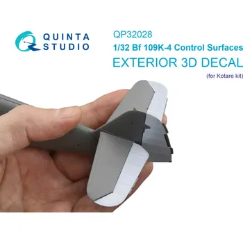 Plastikový model Quinta studio 1/32 Control surfaces for Bf 109K-4 (KOTARE)