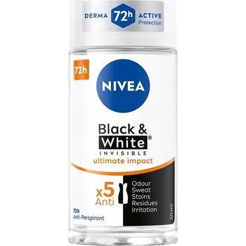 Nivea Black & White Invisible Ultimate Impact kuličkový antiperspirant 50 ml