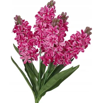 umělá květina Hyacinty v kytici, umělé květiny jako živé, 49 Cm