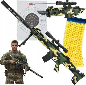 Dětská zbraň Skleplolki Puška PUŠKA SNAJPERSKI PISTOLET NA KULKI