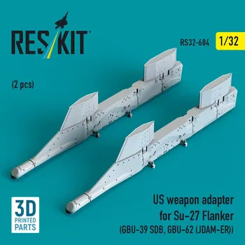 Plastikový model Reskit 1/32 US weapon adapter for Su-27 Flanker (2 pcs.)