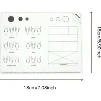 Přenosná podložka na nehty při manikúře 15 x 18 cm Měkká manikúrová podložka pro pohodlnou práci s nehty 2