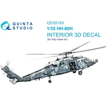 Plastikový model Quinta studio 1/35 HH-60H Rescue Hawk 3D-Print&col.Int.(KITTYH)