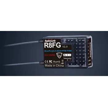 RC vybavení RadioLink Přijímač R8FG 2.4G 8-kanálový s gyroskopem a telemetrií