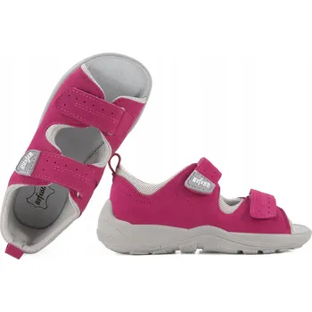 Dívčí sandály Befado dětské sandály textilní růžové velikost 26